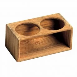 SEATEAK Teak 2-Drink Rack
