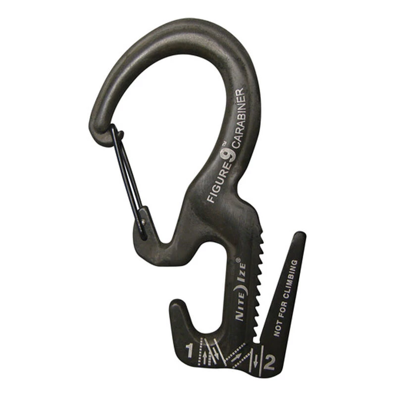 NITE IZE Small Black Figure 9 Carabiner 1 NITE IZE Small Black Figure 9 Carabiner