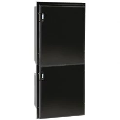 ISOTHERM Cruise 195 Classic Fridge/Freezer - AC/DC, Right Swing, Black Door & Panel, 3 Sided Black Flange