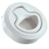 SOUTHCO MARINE M1 Medium Flush Pull Latch, White Plastic