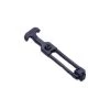 SOUTHCO MARINE Flexible T-Handle Latch, Front Mount, Black