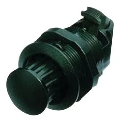 SOUTHCO MARINE M1-2A Pop-Out Knob Latches, Fixed Grip, Black Plastic