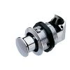 SOUTHCO MARINE M1-2A Pop-Out Knob Latches, Flush Mount, Chrome-Plated Plastic
