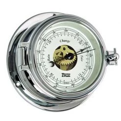WEEMS & PLATH Endurance II 105 Open-Dial Barometer, Chrome