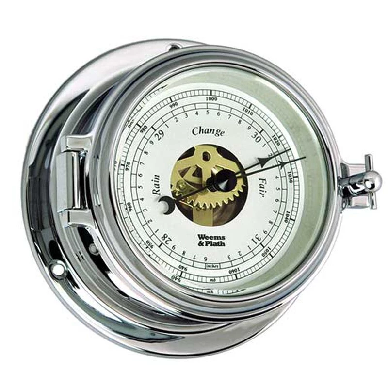 WEEMS & PLATH Endurance II 105 Open-Dial Barometer, Chrome 1 WEEMS & PLATH Endurance II 105 Open-Dial Barometer, Chrome