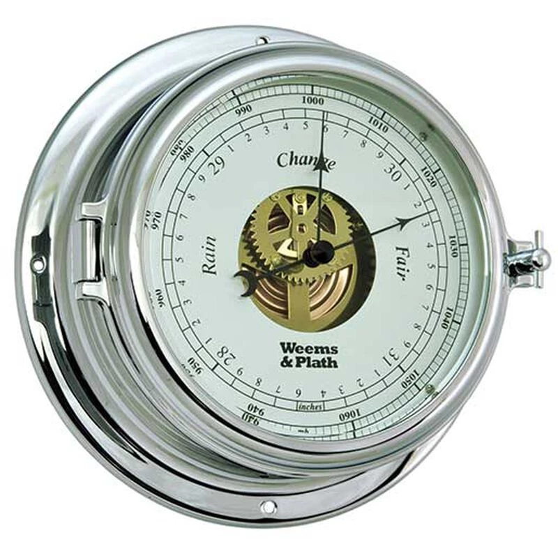 WEEMS & PLATH Endurance II 135 Open Dial Barometer, Chrome 1 WEEMS & PLATH Endurance II 135 Open Dial Barometer, Chrome