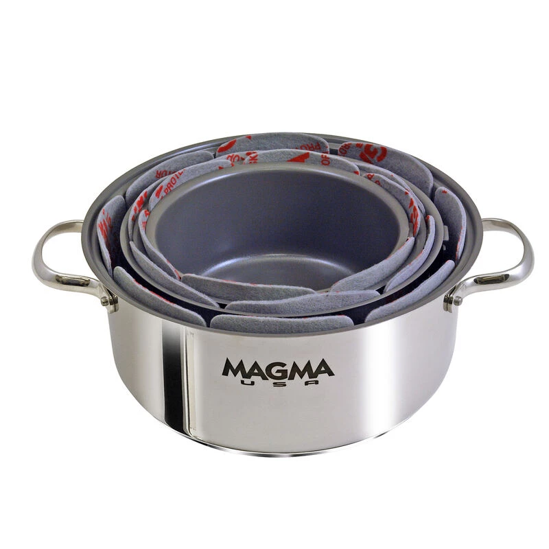MAGMA 3-Piece Nonskid Pot Protectors Set 2 MAGMA 3-Piece Nonskid Pot Protectors Set - Image 2