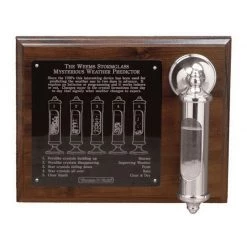 WEEMS & PLATH Chrome Stormglass with Display