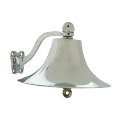 WHITECAP Chrome Plated Brass 12" Ship's Bell
