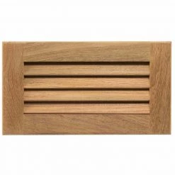 WHITECAP Teak Louvered Insert, 11 3/16" x 6 3/8" x 3/4"