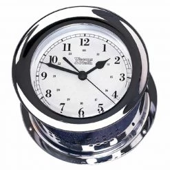 WEEMS & PLATH Atlantis Series Chrome Ship's Bell Clock (Quartz)
