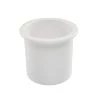 WHITECAP Nylon Recessed Cup Holder, White