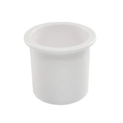 WHITECAP Nylon Recessed Cup Holder, White