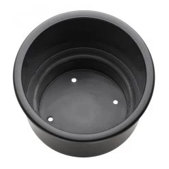 WHITECAP Large Nylon Recessed Cup Holder, Black