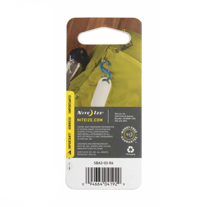 NITE IZE S-Biner® Dual Carabiner Aluminum #3 - Blue 3 NITE IZE S-Biner® Dual Carabiner Aluminum #3 - Blue - Image 3