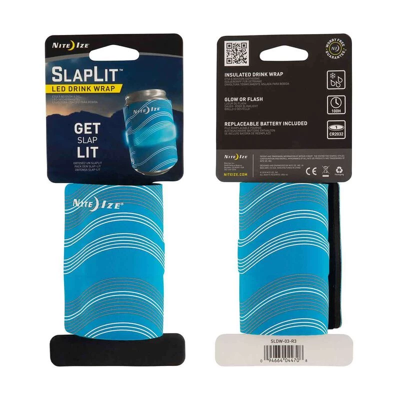 NITE IZE SlapLit™ LED Drink Wrap, Blue 2 NITE IZE SlapLit™ LED Drink Wrap, Blue - Image 2