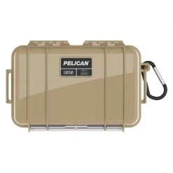 PELICAN PRODUCTS 1050 Waterproof Micro Case, Desert Tan