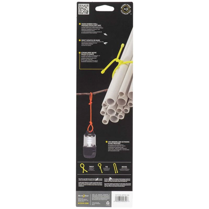 NITE IZE 24" Gear Tie® Reusable Rubber Twist Tie, 2-Pack 4 NITE IZE 24" Gear Tie® Reusable Rubber Twist Tie, 2-Pack - Image 4