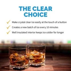 NEW AIR Countertop Clear Ice Maker, 40 lbs. -Deals Boat Cabin & Galley Store 20279907 8 1500.14062021033034