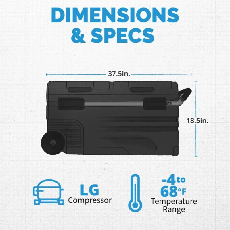 NEW AIR 80 qt. Portable Electric Camping Refrigerator/Freezer 9 NEW AIR 80 qt. Portable Electric Camping Refrigerator/Freezer - Image 9