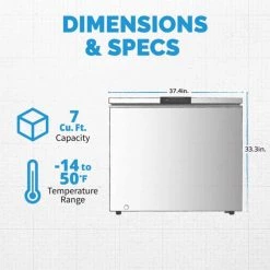 NEW AIR 6.7 Cu Ft. Compact Chest Freezer -Deals Boat Cabin & Galley Store 20279949 9 1500.01072021100033