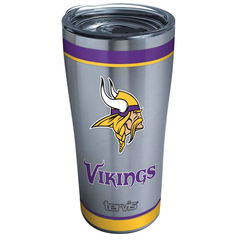 TERVIS 20 oz. Minnesota Vikings Traditional Tumbler with Lid 1 TERVIS 20 oz. Minnesota Vikings Traditional Tumbler with Lid