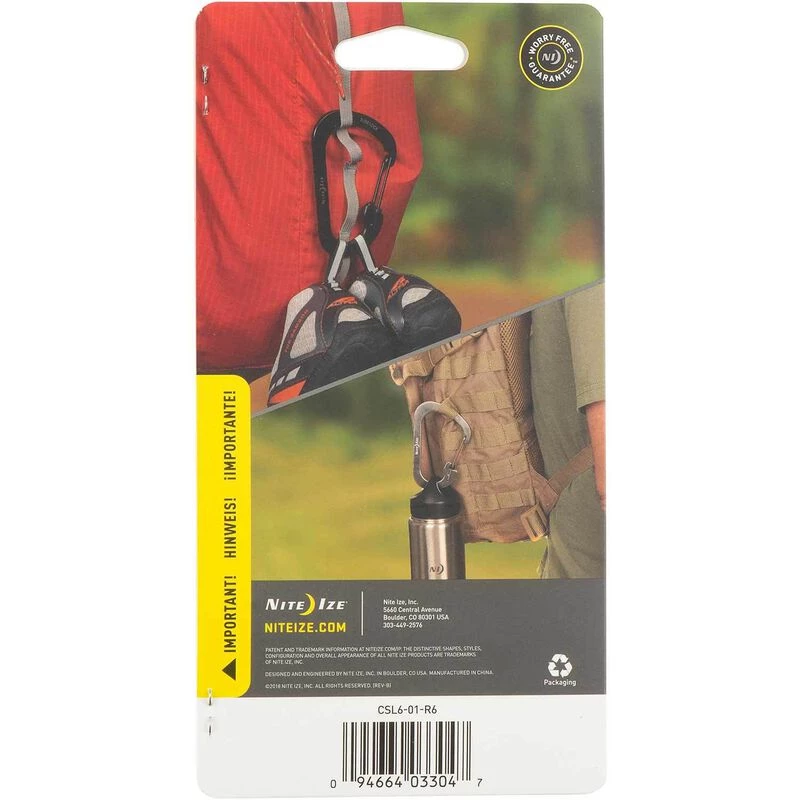 NITE IZE SlideLock® Carabiner Stainless Steel 2 NITE IZE SlideLock® Carabiner Stainless Steel - Image 2