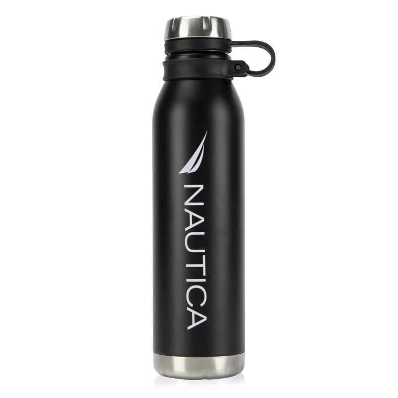 NAUTICA 25 oz. Logo Stainless Steel Water Bottle 1 NAUTICA 25 oz. Logo Stainless Steel Water Bottle