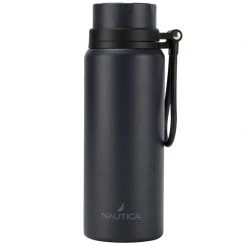 NAUTICA 22 oz. Square Knot Stainless Steel Water Bottle