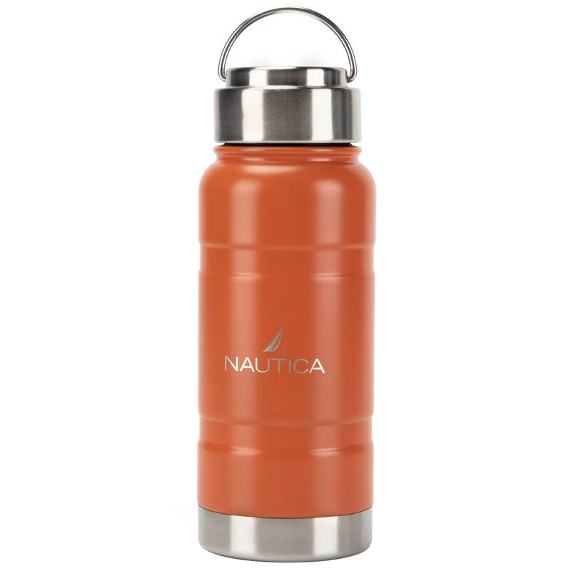 NAUTICA 18.5 oz. Bow Stainless Steel Water Bottle 1 NAUTICA 18.5 oz. Bow Stainless Steel Water Bottle