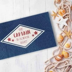 CON-TACT BRAND 18" x 30" PVC Spray Print Boarding Mat, The Captain is Always Right -Deals Boat Cabin & Galley Store 20437661 3 1500.08122021093057