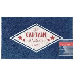 CON-TACT BRAND 18" x 30" PVC Spray Print Boarding Mat, The Captain is Always Right -Deals Boat Cabin & Galley Store 20437661 4 1500.08122021093100