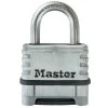 MASTER LOCK 2 1/4in (57mm) Wide Stainless Steel Padlock with 1 1/16in (27mm) Shackle, Set Your Own Combination