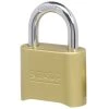 MASTER LOCK 2" Wide Resttable Combination Solid Body Padlock