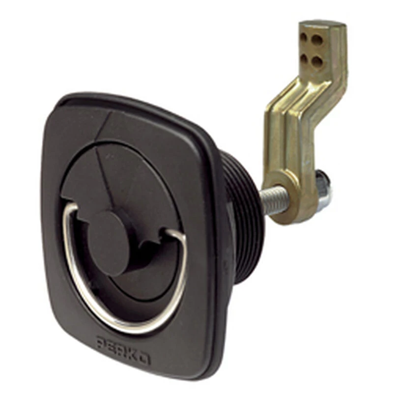 PERKO Flush Lock & Latch for Smooth or Carpeted Surfaces 1 PERKO Flush Lock & Latch for Smooth or Carpeted Surfaces