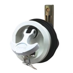 PERKO Surface Mount Lock & Latch For Smooth and Carpeted Surface, White